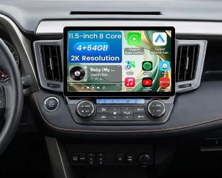 Car Radio Stereo Toyota RAV4 2013 2014 2015 2016 2017 2018 Wireless CarPlay Android Auto 11.5” Touch Screen Backup Camera