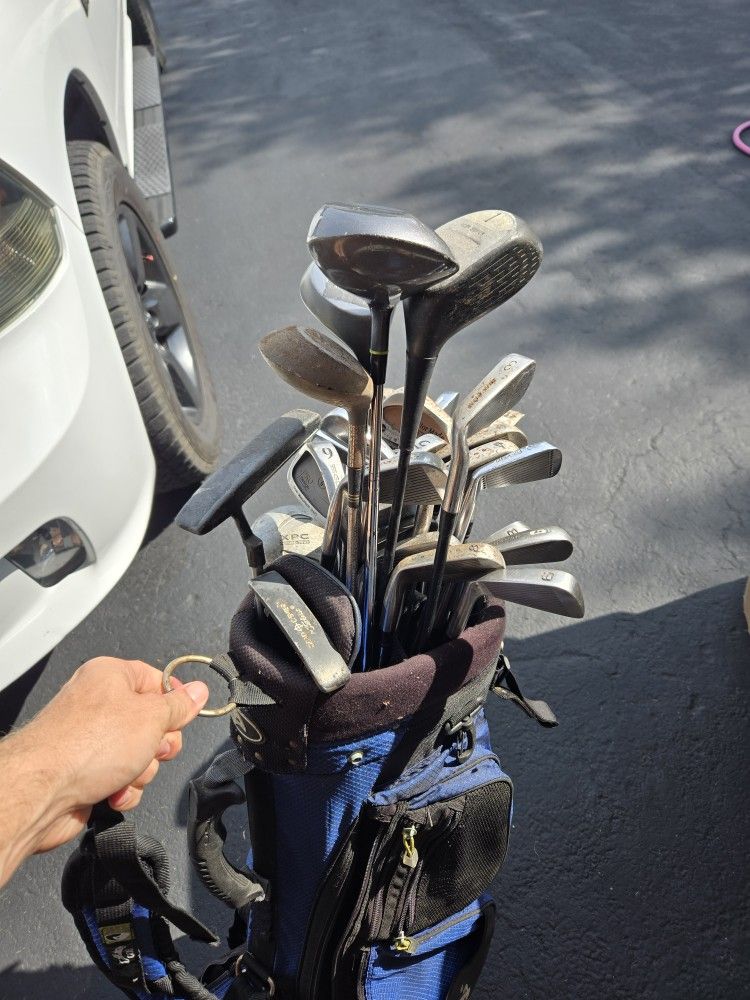 Golf Clubs and Golf Bag
