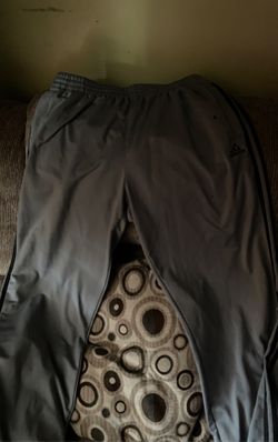 Men’s gray and black Adidas track pants . XL