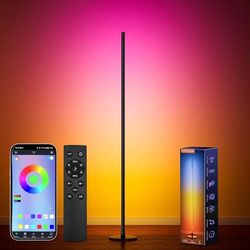 New Smart RGB Corner Floor Lamp – Bring Color, Music & Mood to Your Space