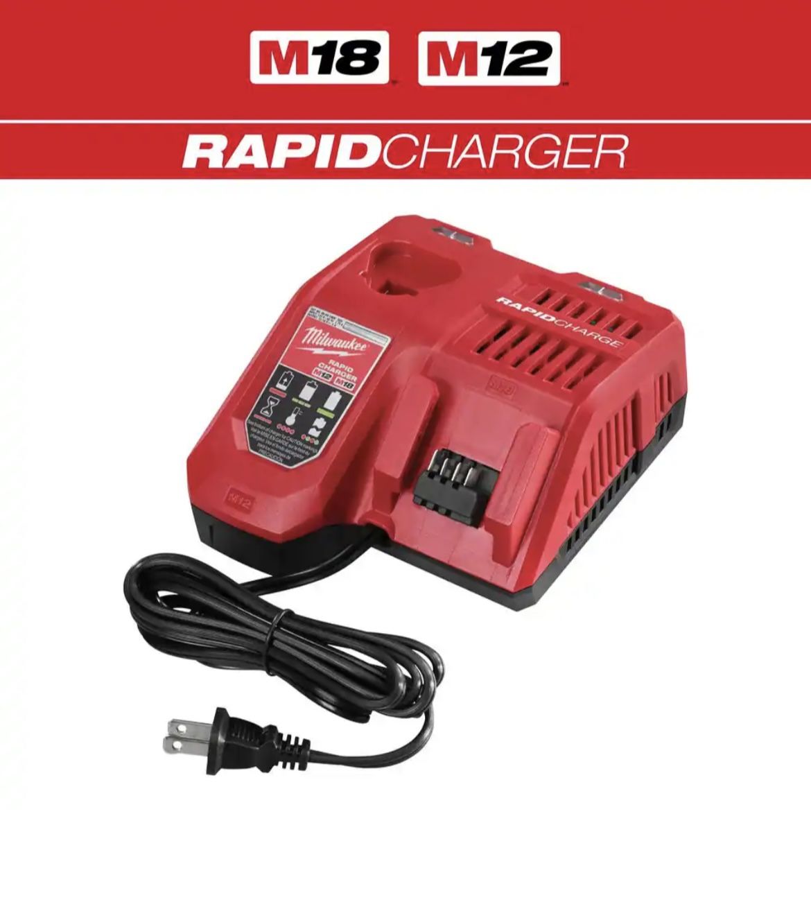 Milwaukee M18 & M12 Rapid Charger