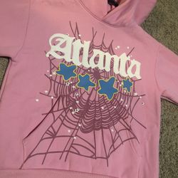 Pink Alanta Sp5der hoodie New