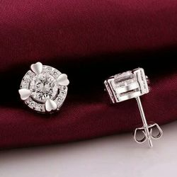 925 sterling silver stud earring
