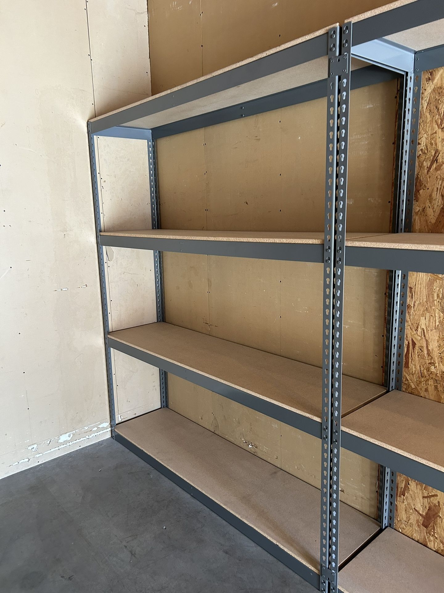 Garage Shelving 72 in W x 18 in D Boltless Shed Storage Shelves Heavy Duty Stronger Than Homedepot And Lowes Delivery Available