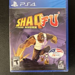 Shaq Fu: A Legend Reborn (Sony Playstation 4, 2018) New Sealed