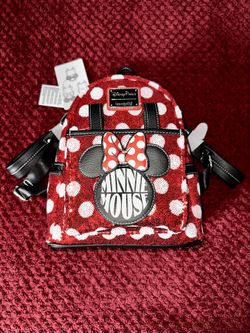 Disney Park Minnie Mouse Sequence Longuefly Backpack
