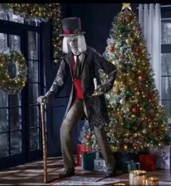 Christmas Holiday 6ft Animated Scrooge