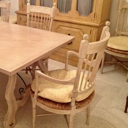 Rustic oak dining table