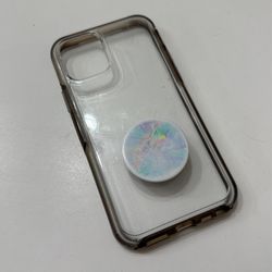 Clear iPhone 12 Case With Pop socket