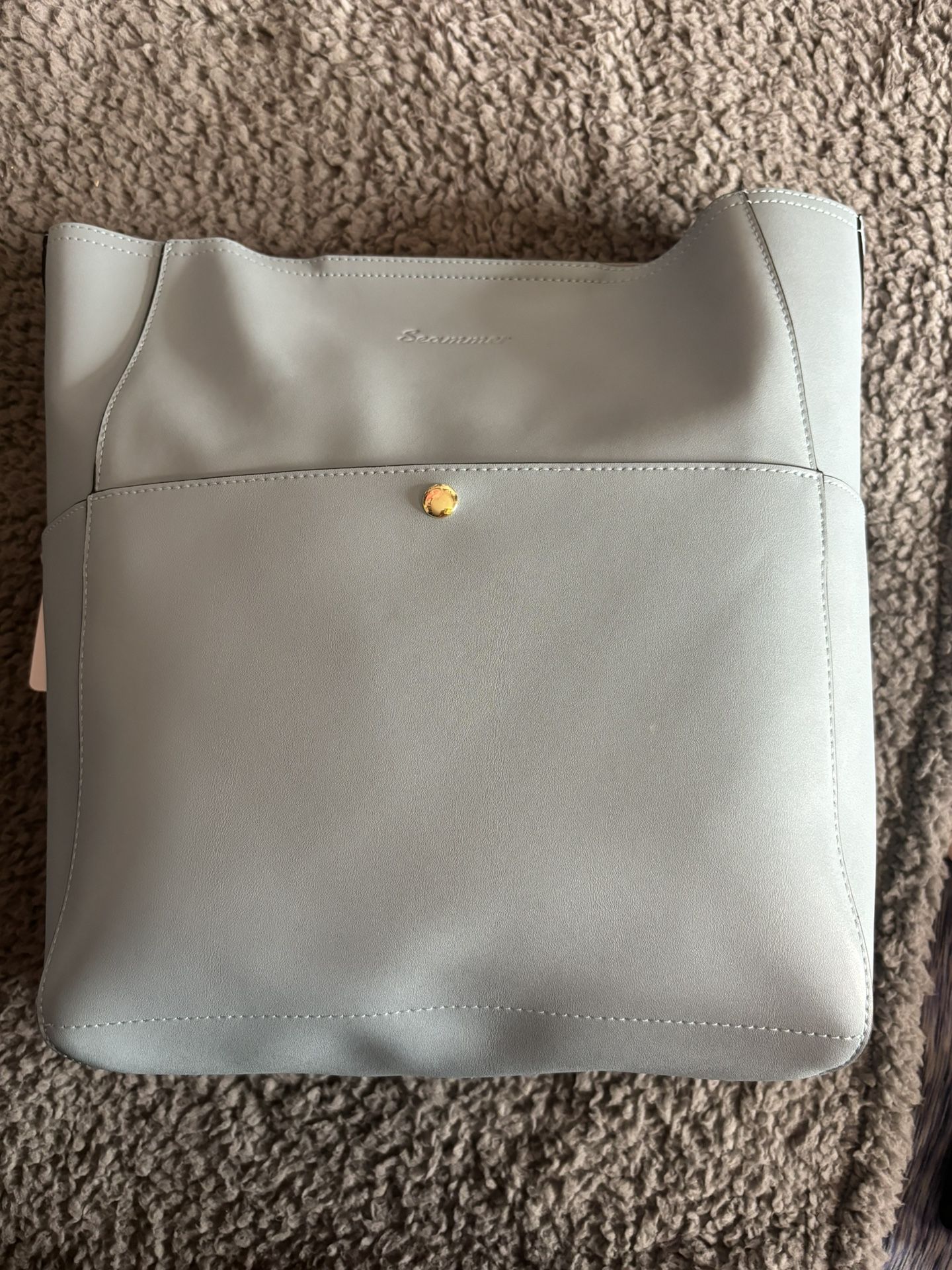 Seammer Light Blue Purse 
