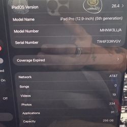 IPAD PRO (12.9-INCH) 5TH GEN  256 GB 