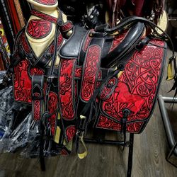 Montura Charra Bordada En Hilo De Algodón 