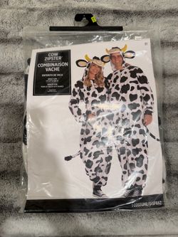 Cow Zipster Adult S/M Halloween Costume