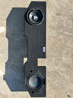 Bbox Dual 10" Sub Box for Dodge Ram 02-18 + Alpine Type S 10" - Under Rear Seat
