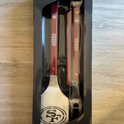 San Francisco 49ers NFL 3-Piece Spirit BBQ Grill Set
