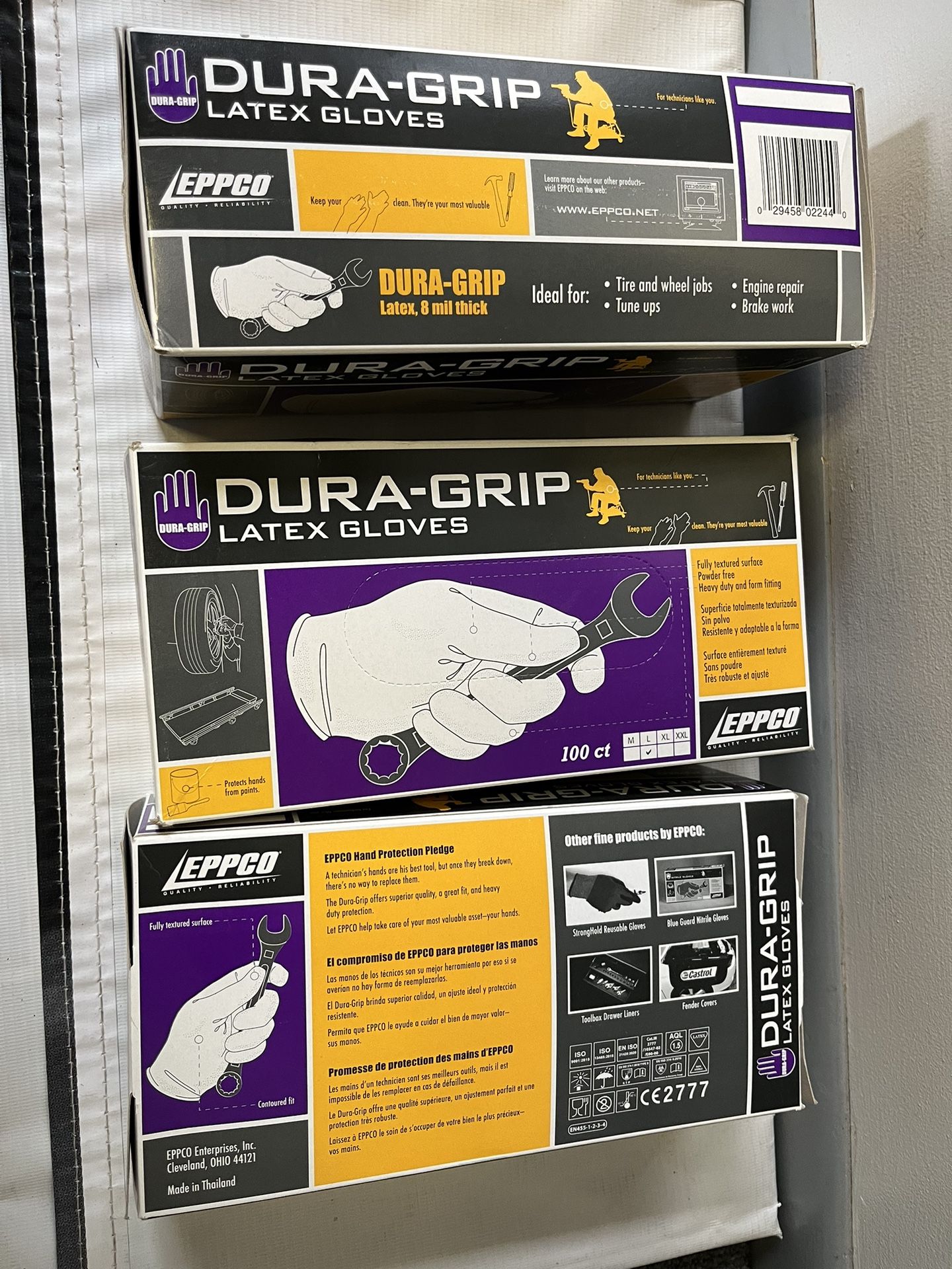 GUANTES DURA-GRIP ZISE L 3 CAJAS POR $25 Cash Only