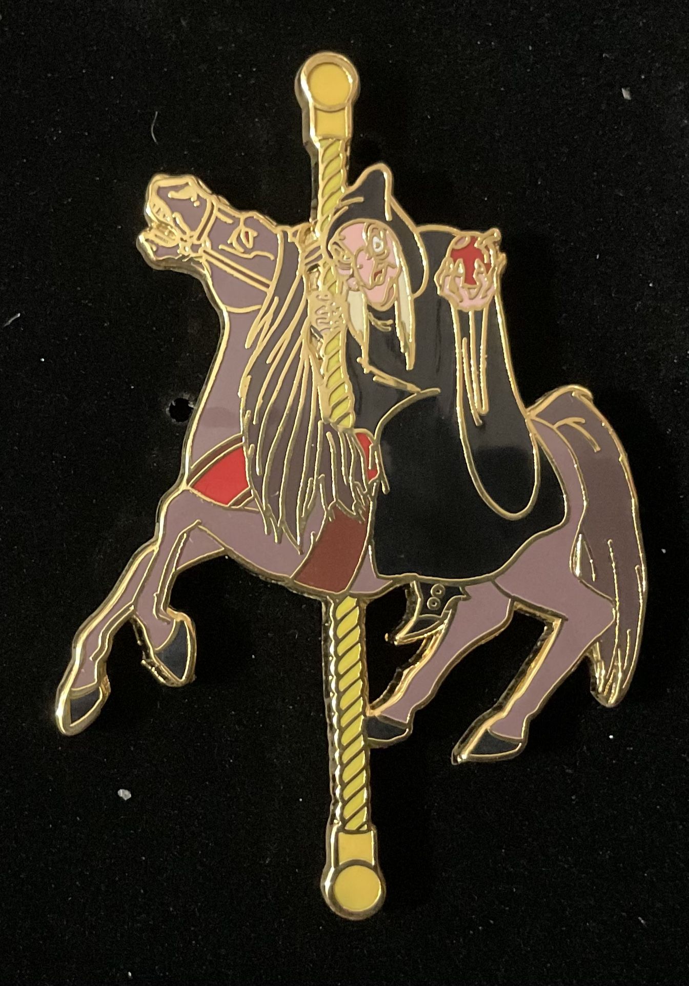 Disney Villains Riding a Carousel Pin