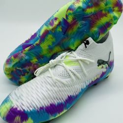 New Puma Future 8 Ultimate Brilliance FG Puma White Soccer  Men 11.5 