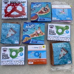 (9) Brand New Pool Floaties 