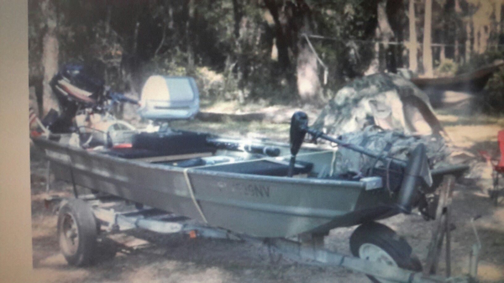Jon boat 16 ft with A 50 Thrust Trolling Motor 