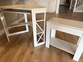 Small desk & side table