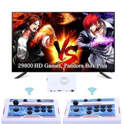 GWALSNTH 29800 in 1 Wireless Pandora Box Bluetooth Arcade Games Console,1280X720 Display,3D Games,Search/Save/Hide/Pause Games,1-4 Players …