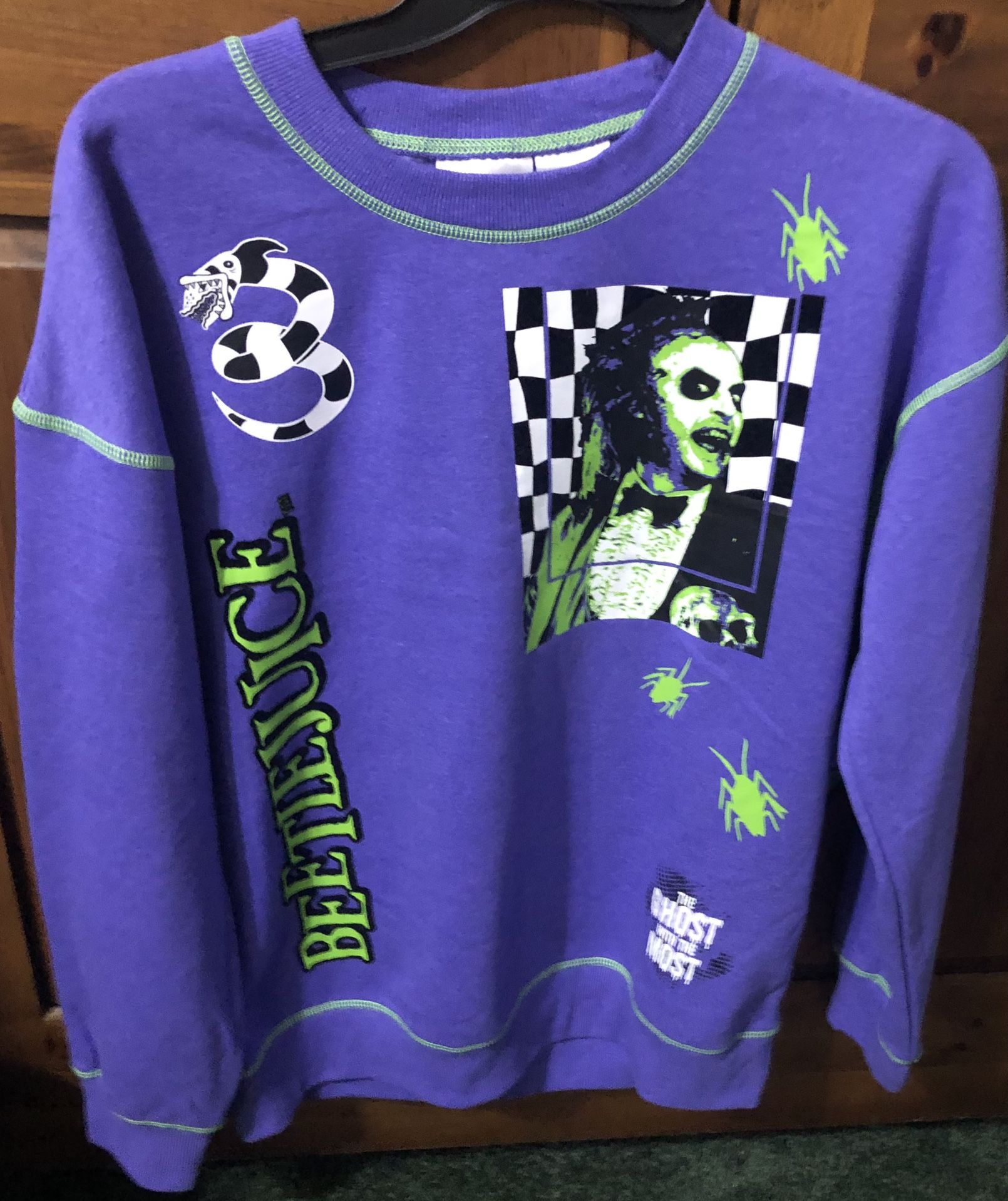 BEETLEJUICE LADIES SWEATSHIRT SZ SMALL NEW W TAGS
