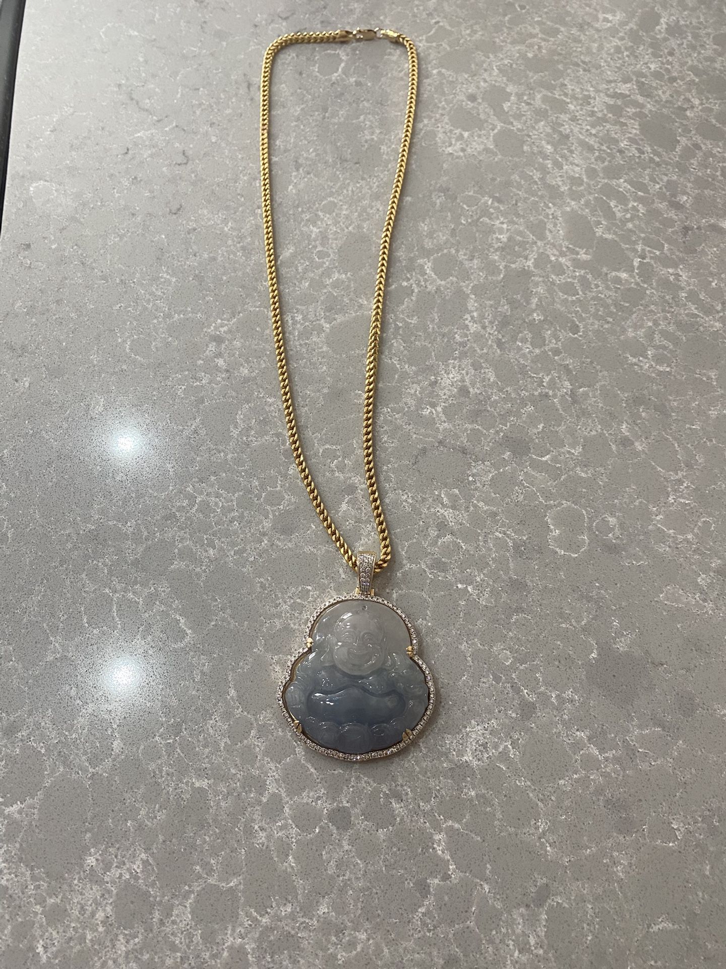 14k Buddha VS Diamonds