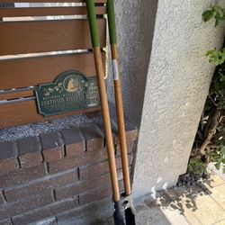 Post Hole Digger Wood Handle With Ruler