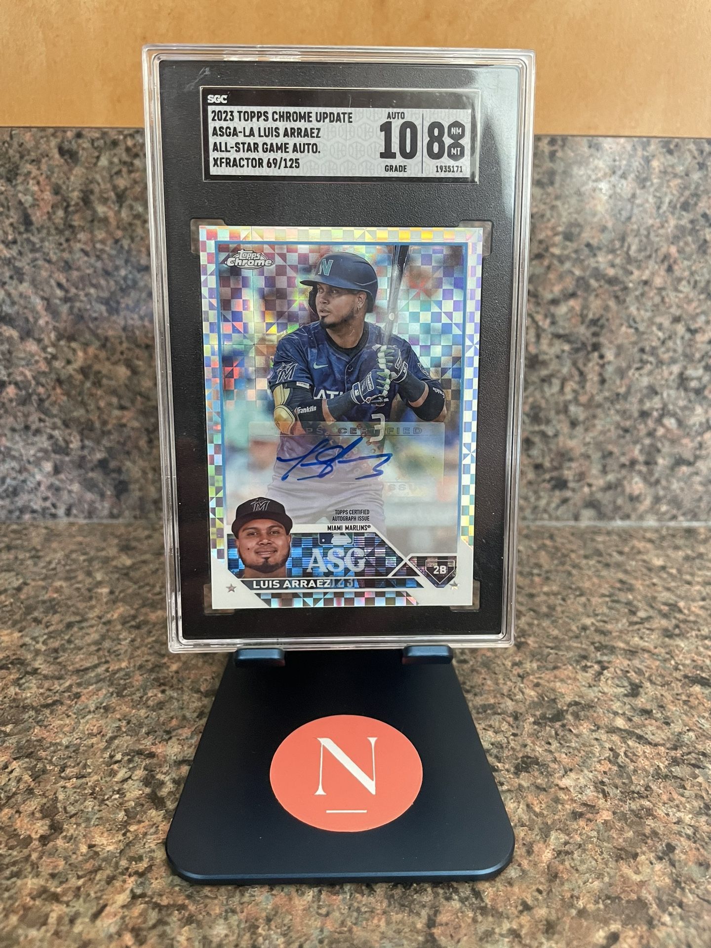 Luis Arraez XFractor All Star Autograph AND /125