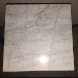 Antique Marble Top Side Table 