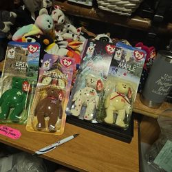 Ty Vintage With Errors international Bears In Original Packaging