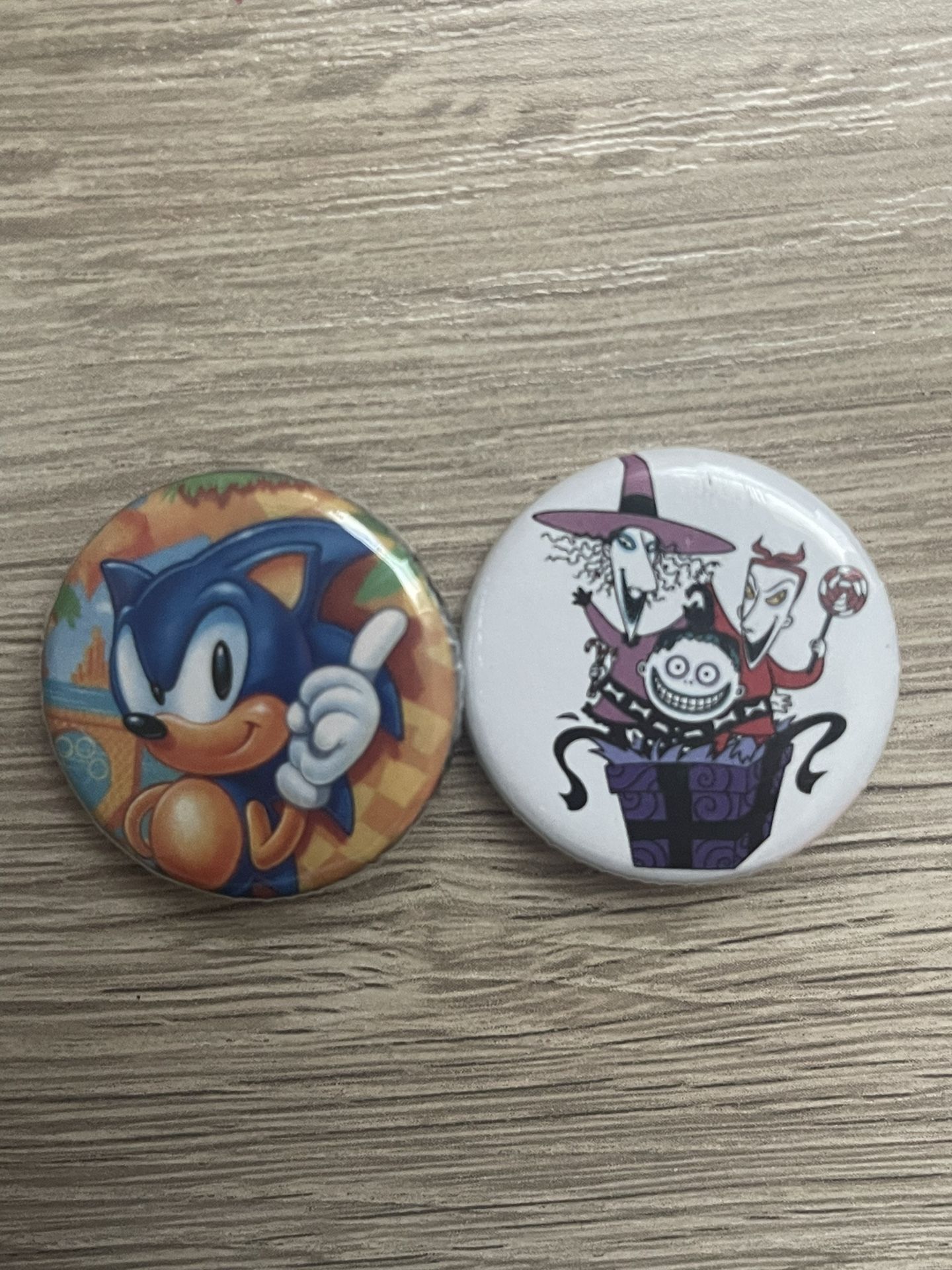 Sonic Pin And Nightmare Before Christmas Pin