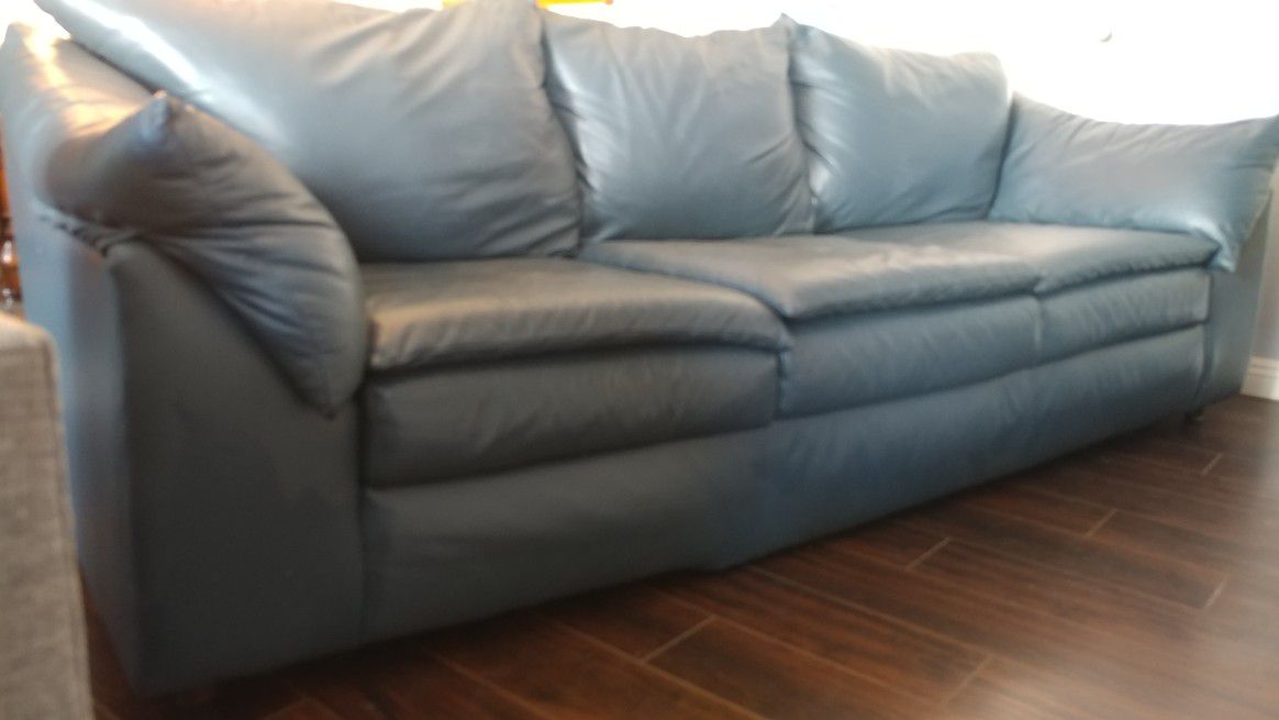 Real Leather Couch / Sofa