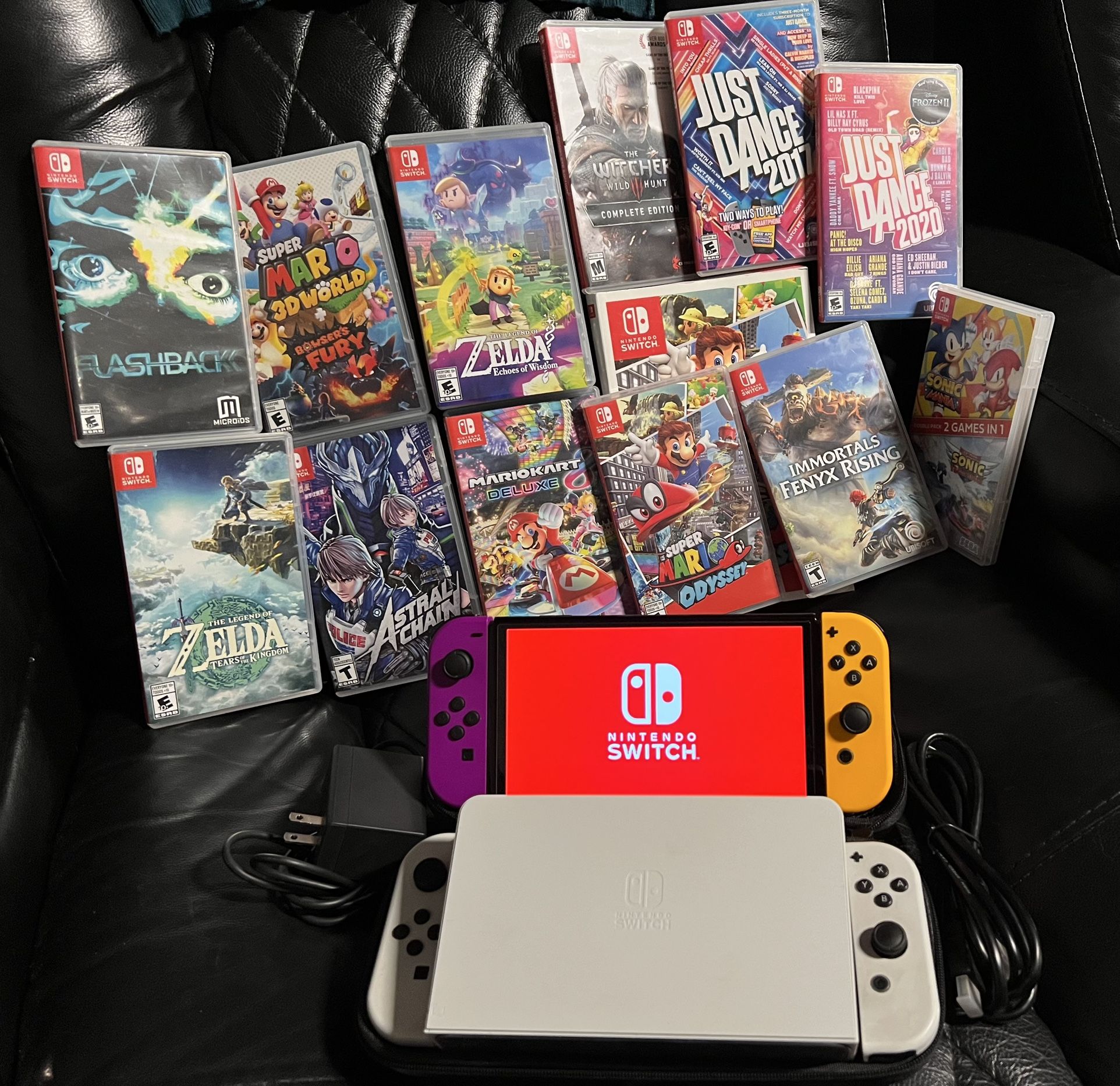 Nintendo Switch OLED w/12 games++ (used)