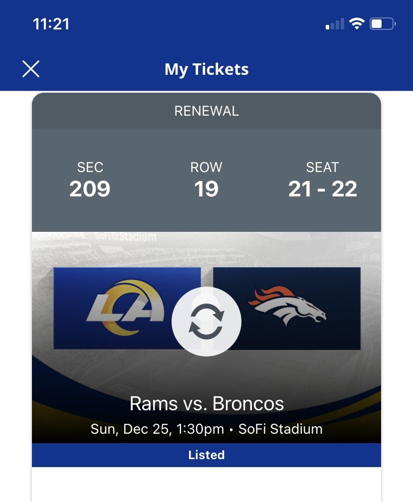 Rams vs Broncos @ SoFi