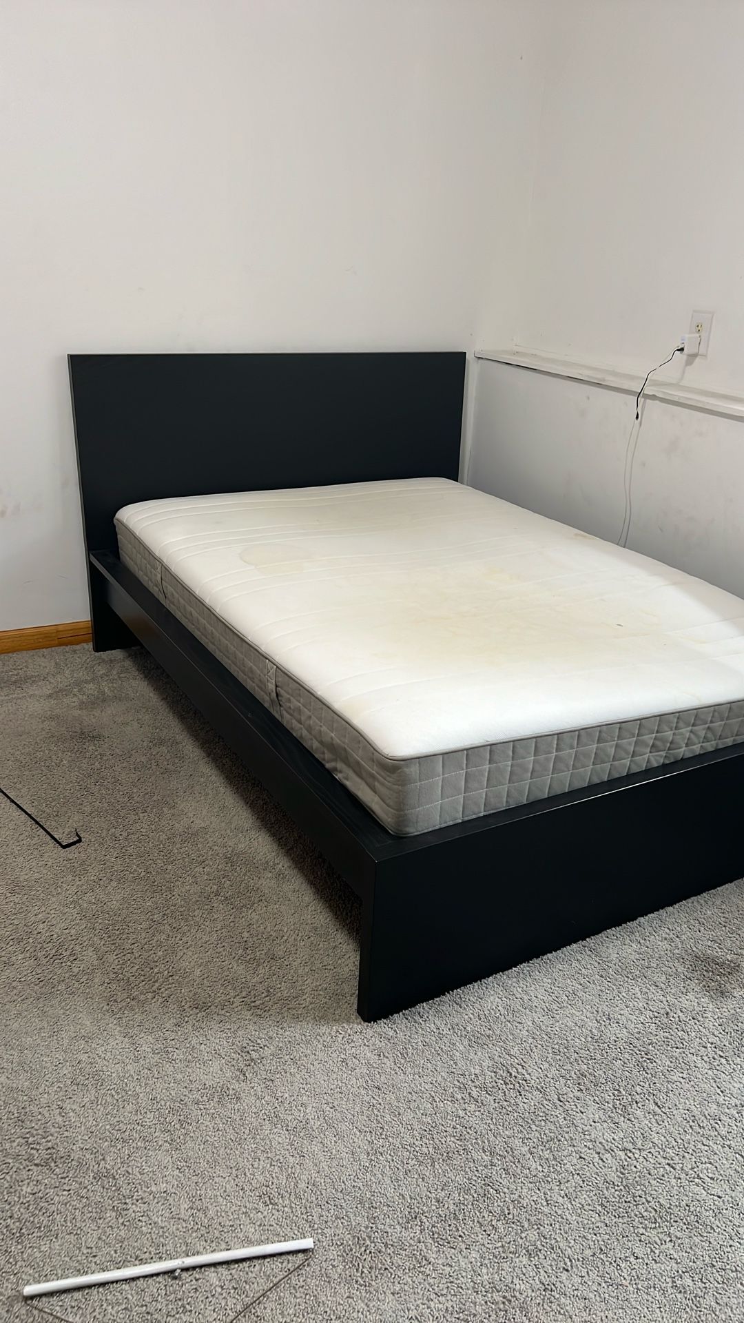 IKEA Full Size Frame And Foam Mattress