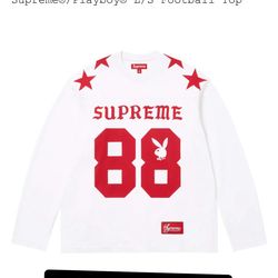 Size M Supreme SS26’ week 3 Supreme®/Playboy® L/S Football Top white