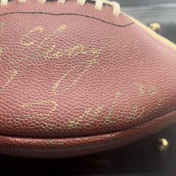 Signed Super Bowl Collectible Ball John Elway And Terrell Davis MVP 97 Super Bowl