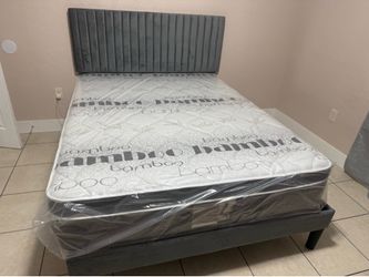 NEW MATTRESS FULL SIZE PILLOW TOP WITH BOX SPRING