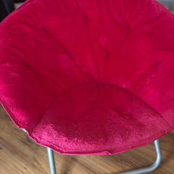 Faux Fur Saucer Chair