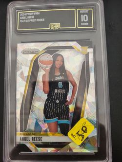Angel Reese #147 Ice PRIZM ROOKIE CARD 