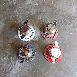 Wire wheel knock offs and adapters