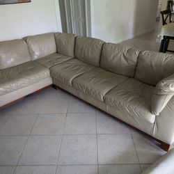 Leather Sectional 