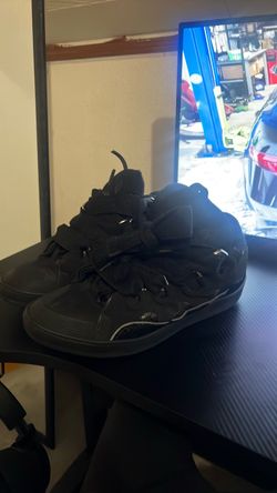 Black Lanvin Curb Sneakers