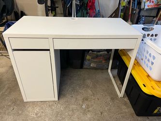 Small, white desk
