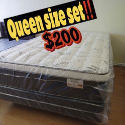 Queen Size Pillow Top Mattress SetβΌοΈ