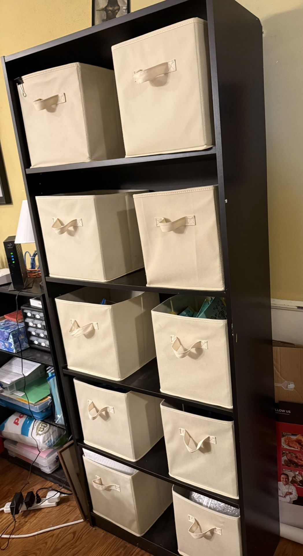 Tall Shelf and 10 Baskets