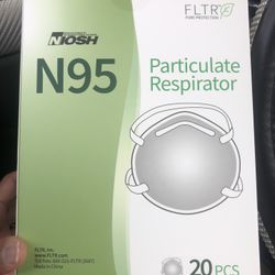 FILTER NOSH N95 MASKS  - 4 BOXES OF 20