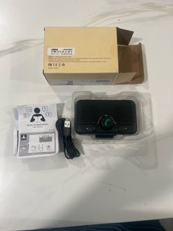 Lavales Bluetooth 6.0 Car Speaker, Handsfree Wireless Bluetooth Speaker Kit for Cell Phone, Support Siri & Google Voice Assistant, Motion Auto On, Wir